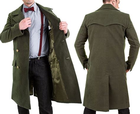 eleventh doctor replica jacket from abbyshot|Doctor Who 11th Doctor’s Green Jacket.